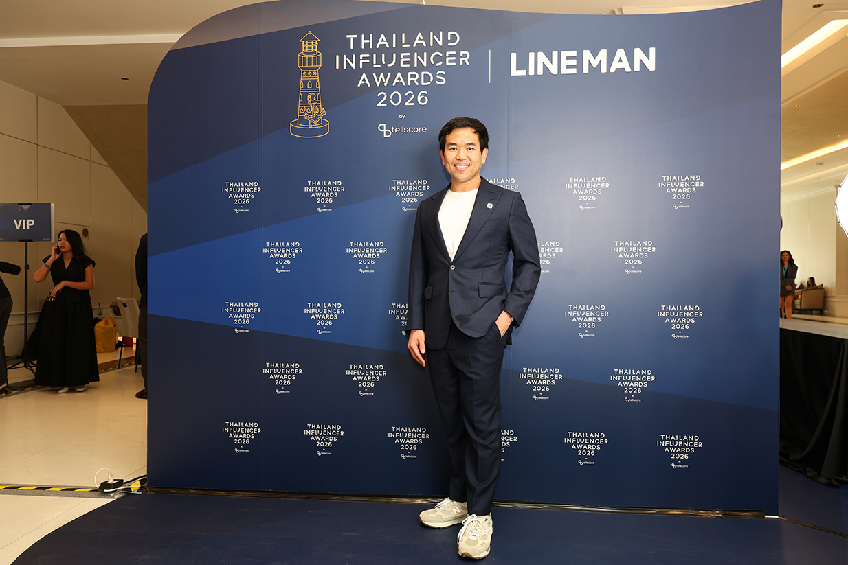 ภาพผู้บริหาร Tellscore และ LINE MAN Wongnai ร่วมงาน Thailand Influencer Awards 2026 4