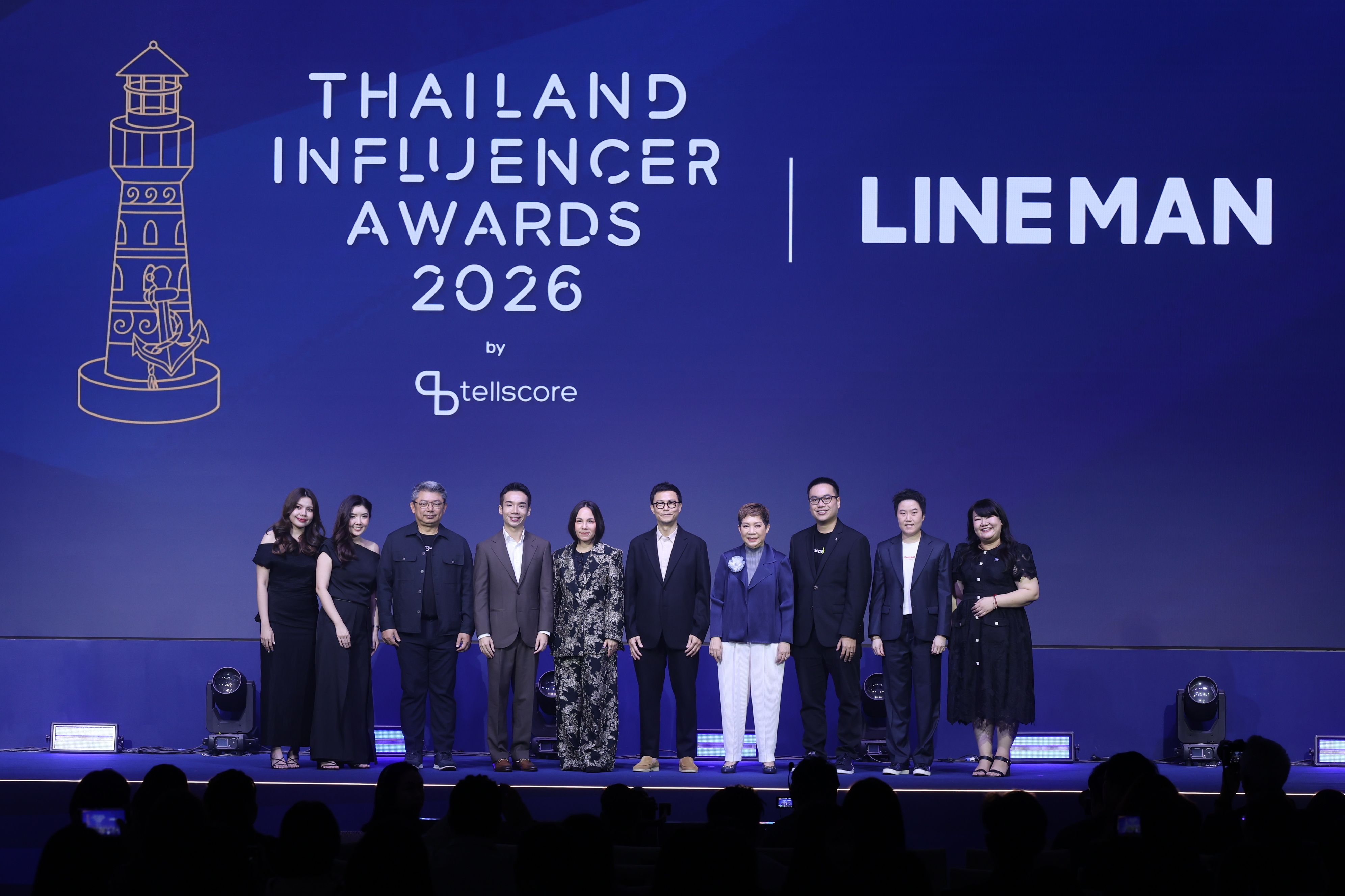ภาพผู้บริหาร Tellscore และ LINE MAN Wongnai ร่วมงาน Thailand Influencer Awards 2026 9