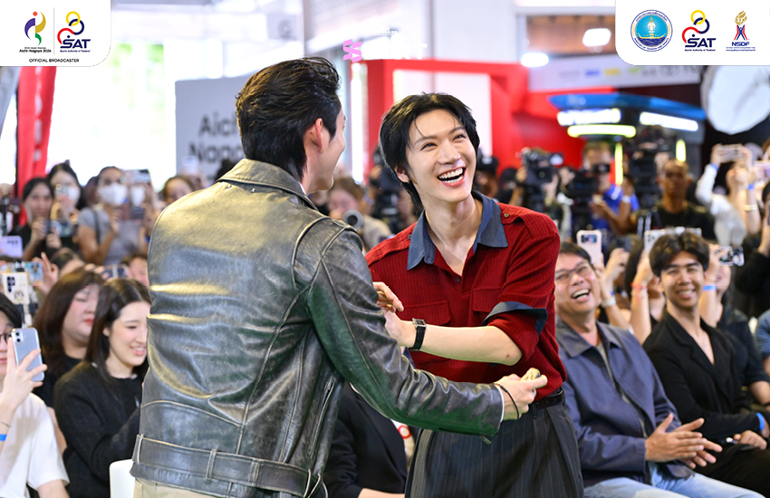 เตนล์และเอสร่วมเปิดโซน 20th Asian Games Playground 6