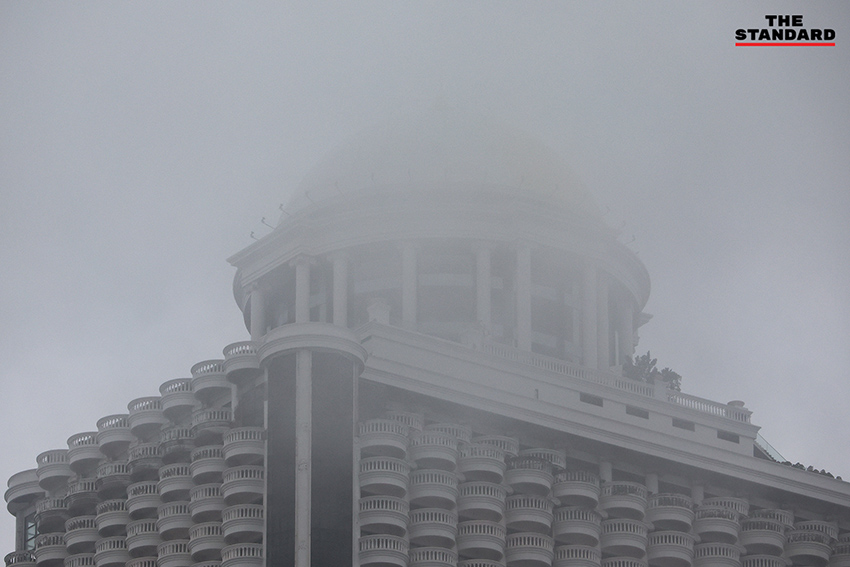 ภาพแผนที่แสดงพื้นที่เสี่ยงฝนตกหนักถึงหนักมากและน้ำท่วมฉับพลันตามประกาศกรมอุตุนิยมวิทยา 2