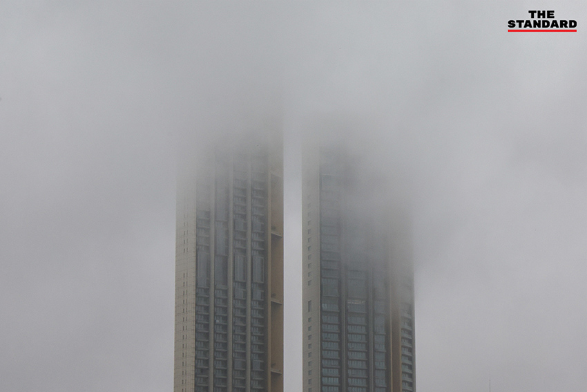 ภาพแผนที่แสดงพื้นที่เสี่ยงฝนตกหนักถึงหนักมากและน้ำท่วมฉับพลันตามประกาศกรมอุตุนิยมวิทยา 4