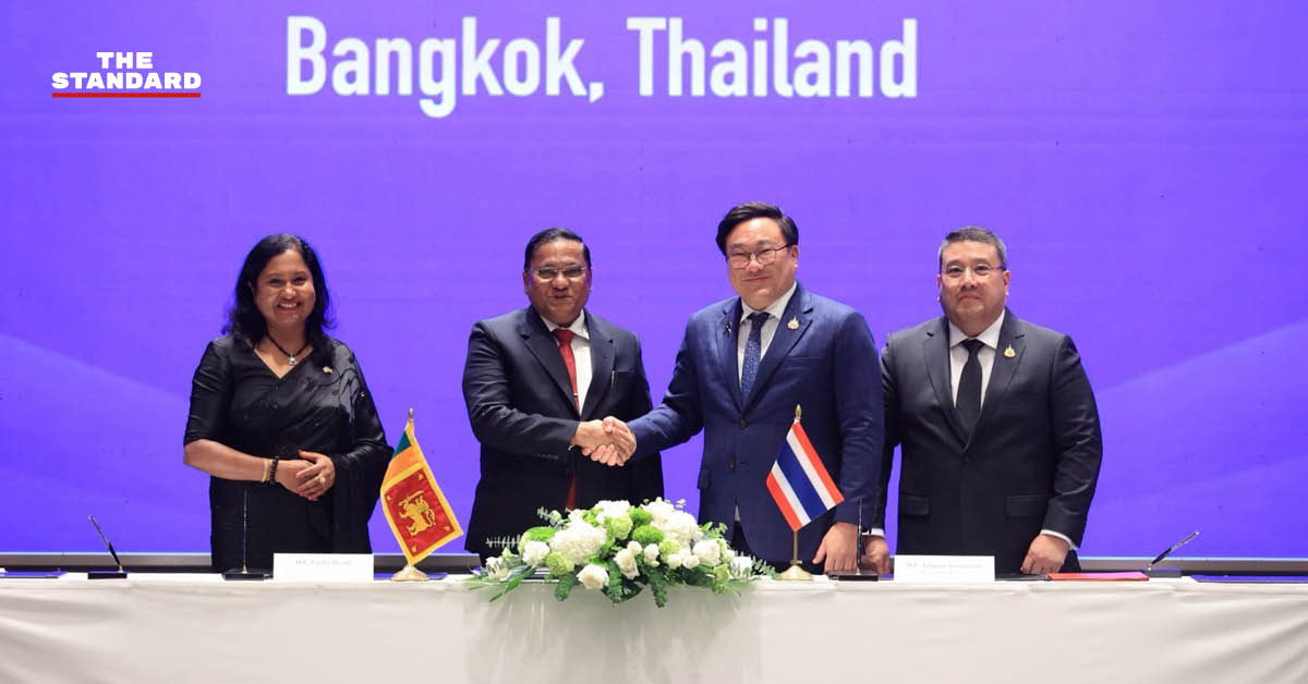 จุลพันธ์ อมรวิวัฒน์ รัฐมนตรีว่าการกระทรวงแรงงาน และ วิจิตา เหรัต รัฐมนตรีศรีลังกา ร่วมลงนาม MOU ความร่วมมือด้านแรงงาน
