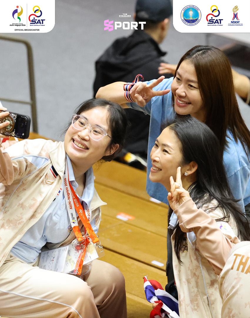 ภาพนักวอลเลย์บอลหญิงทีมชาติไทยกำลังแข่งขันกับไชนีสไทเปในเอเชียนเกมส์ 2026 4