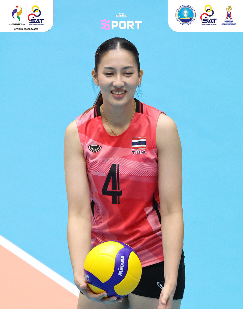 ภาพนักวอลเลย์บอลหญิงทีมชาติไทยกำลังแข่งขันกับไชนีสไทเปในเอเชียนเกมส์ 2026 7