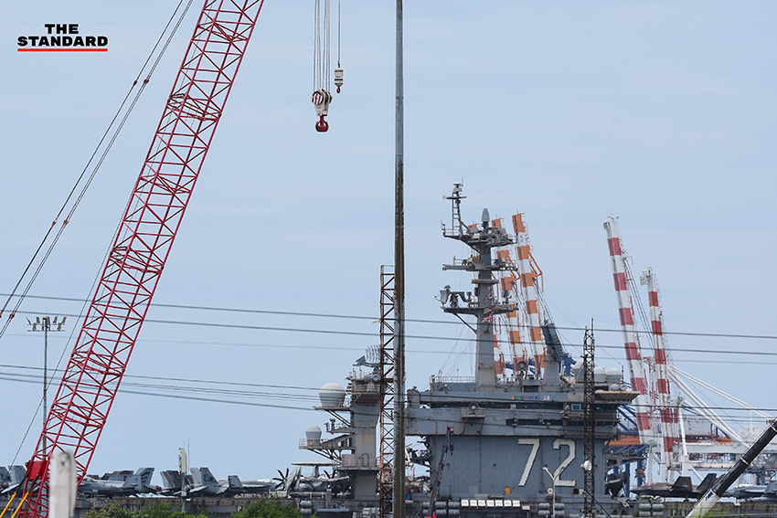 เรือบรรทุกเครื่องบิน USS Abraham Lincoln เทียบท่าแหลมฉบัง จังหวัดชลบุรี 5