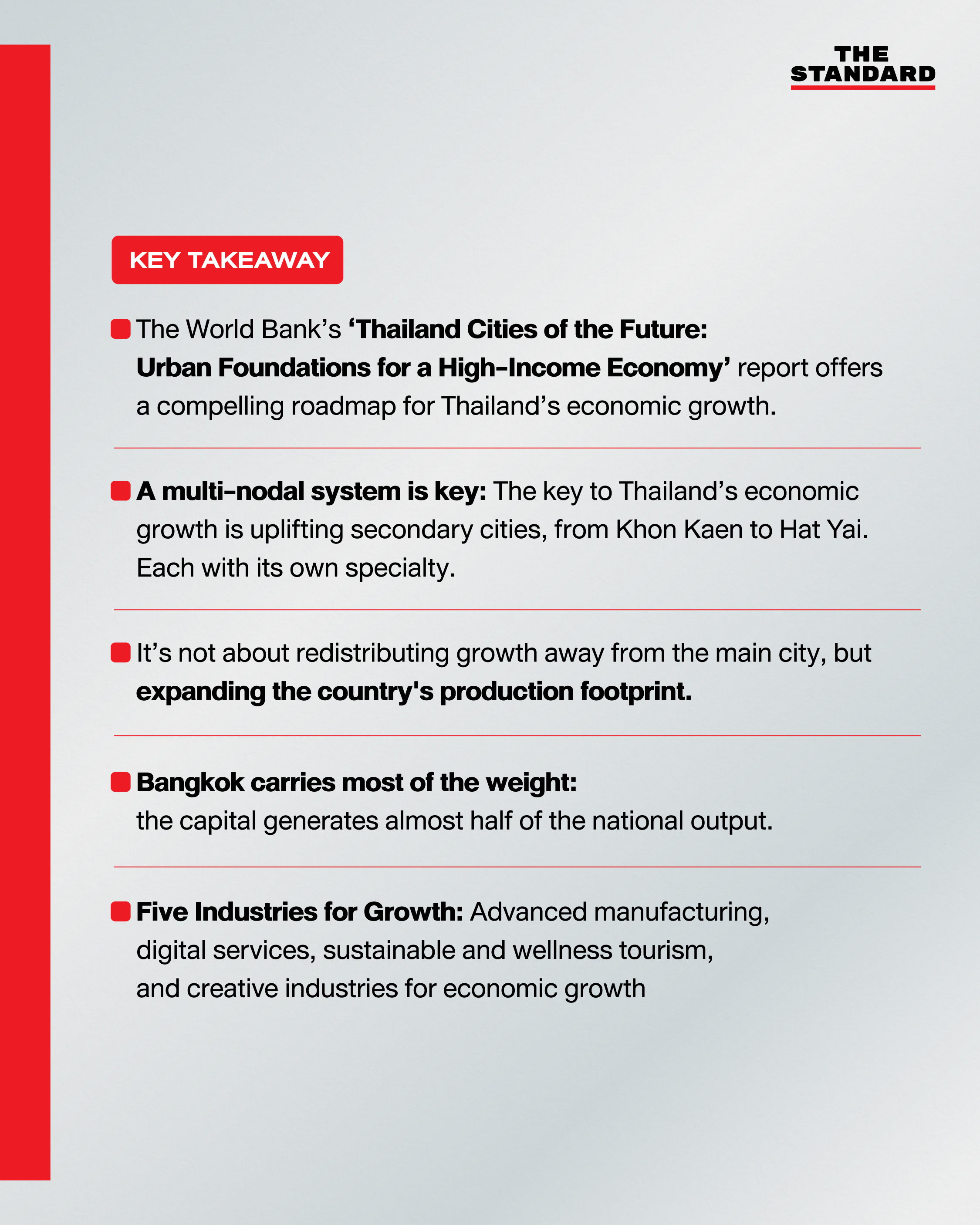 World Bank: Small Cities Hold The Key to Thailand's High-Income Ambitions 1