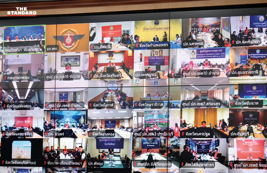 อนุทิน ชาญวีรกูล เป็นประธานการประชุมติดตามสถานการณ์น้ำท่วมและเตรียมรับมือฝน 6