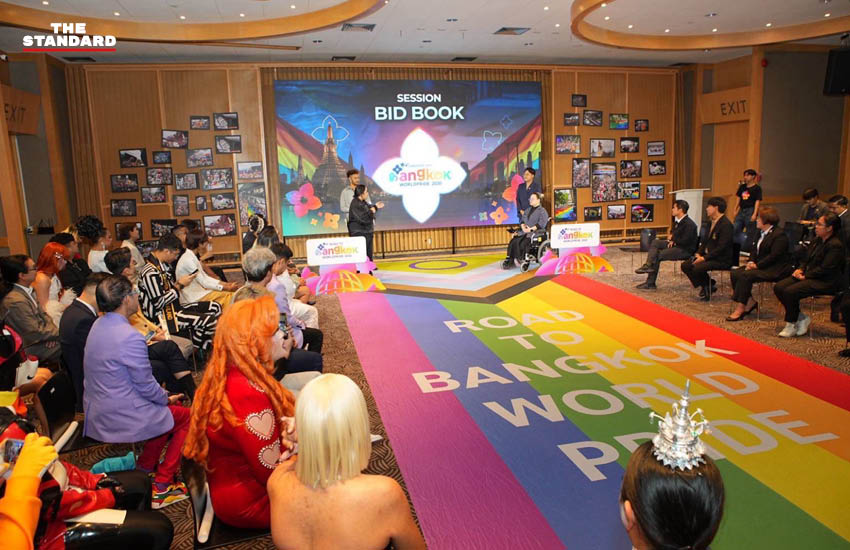 งานแถลงข่าวเปิดยุทธศาสตร์ 5R และแคมเปญเสนอตัวกรุงเทพฯ ชิงเจ้าภาพจัดงาน WorldPride 2030 ที่หอศิลปวัฒนธรรมแห่งกรุงเทพมหานคร 5