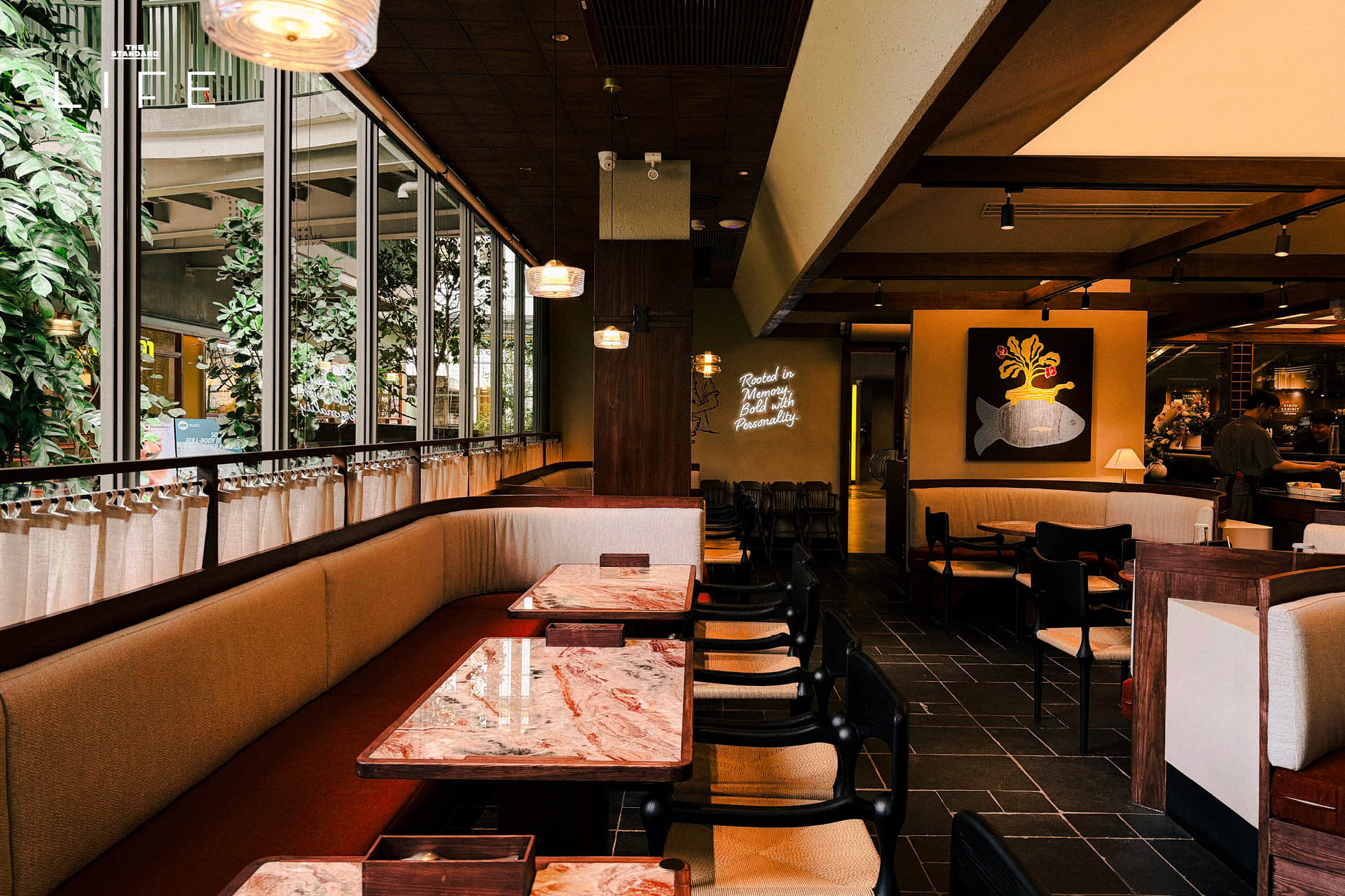 บรรยากาศภายในร้านอาหารไทยเบญจมิน ที่โครงการ Market Place Thonglor 2