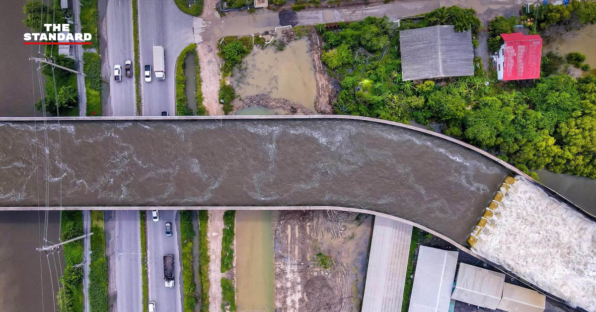 ภาพประกอบแสดงสถานการณ์น้ำและการบริหารจัดการน้ำในกรุงเทพมหานคร