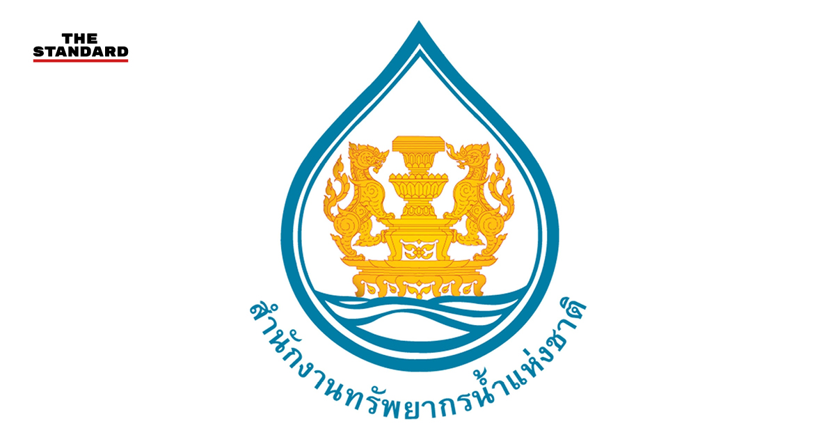 ภาพมุมสูงแม่น้ำเจ้าพระยาและเขื่อนเจ้าพระยาขณะมีการบริหารจัดการน้ำ