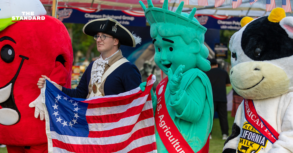 บรรยากาศพิธีเปิดงาน Freedom 250: American Fair Chiang Mai ที่สวนองค์การบริหารส่วนจังหวัดเชียงใหม่