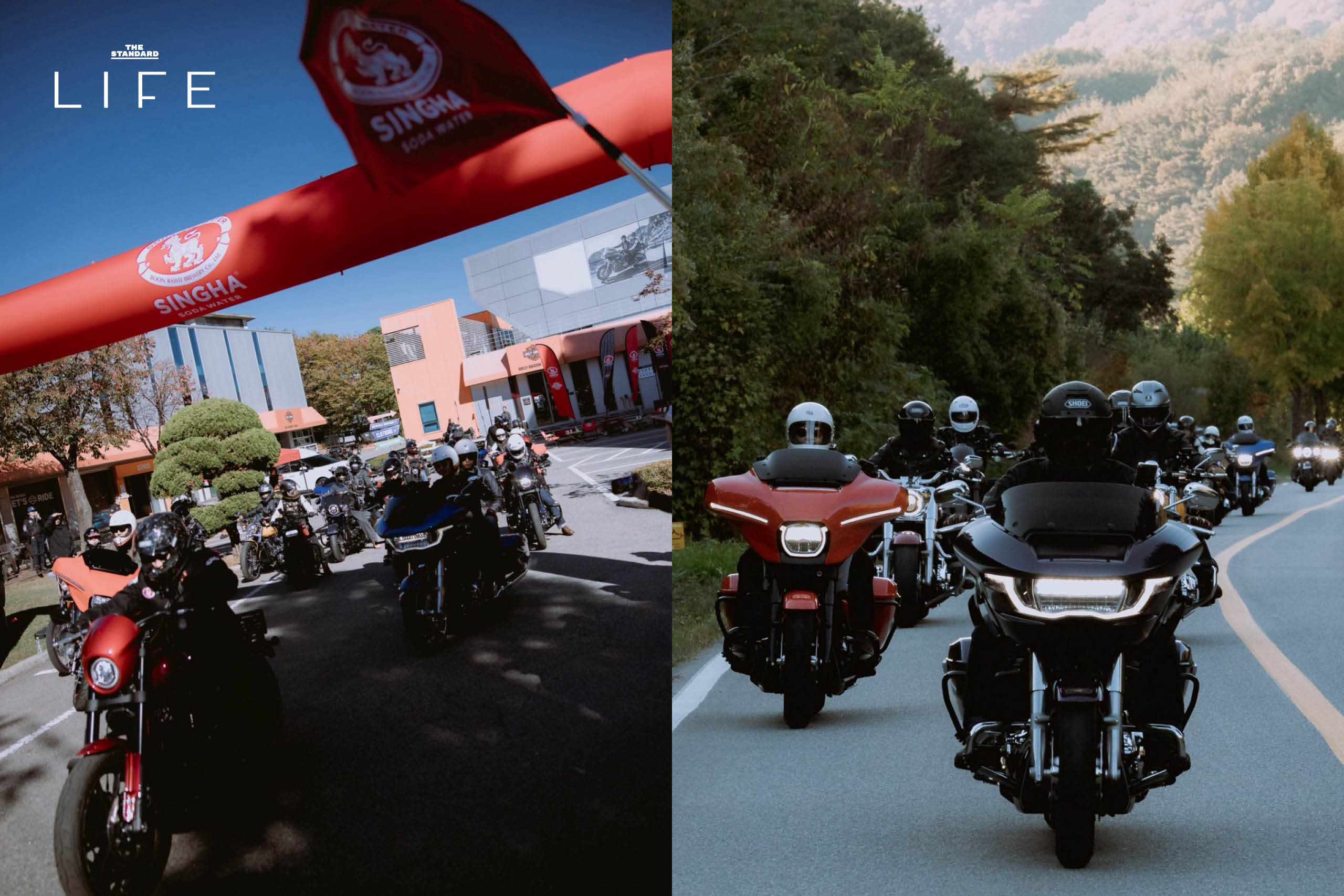 ขบวนคาราวานไบค์เกอร์ Singha Soda และ Harley-Davidson บนเส้นทางจากโซลสู่ทะเลทงแฮ 2