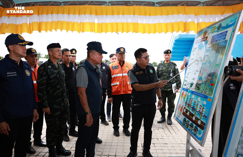 รัฐมนตรีว่าการกระทรวงกลาโหมและคณะ ลงพื้นที่จังหวัดสงขลา เพื่อติดตามการเตรียมความพร้อมรับมืออุทกภัยในภาคใต้ 2
