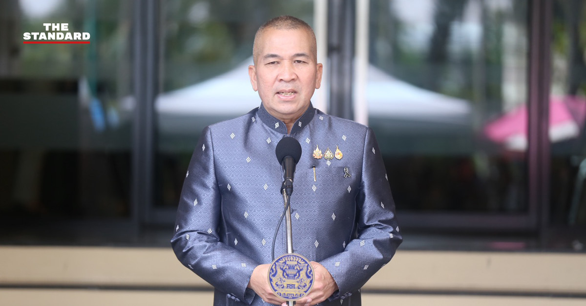 พล.ต.ท. รุทธพล เนาวรัตน์ รัฐมนตรีว่าการกระทรวงยุติธรรม ให้สัมภาษณ์กรณี DSI สอบสวนสามีไอเดียร์