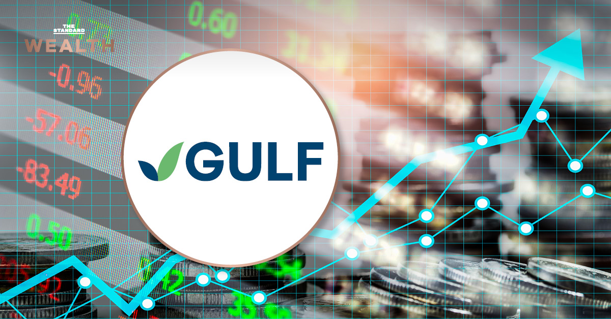 ภาพแสดงโลโก้ GULF พร้อมข้อความระบุการออกหุ้นกู้ 6 ชุด ดอกเบี้ย 1.83-3% เพื่อระดมทุนลงทุน Data Center-AI และชำระหนี้เดิม