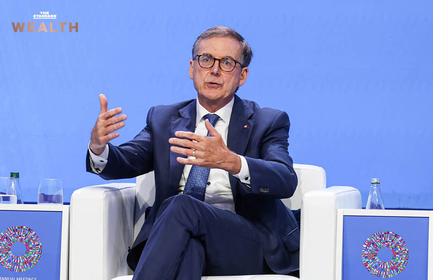 ผู้ร่วมเสวนาบนเวที AI and the Global Economy ในการประชุม IMF-World Bank Group Annual Meetings 2026 2