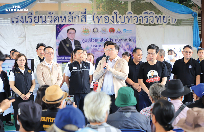 จุลพันธ์ รมว.แรงงาน ลงพื้นที่หลักสี่ เยี่ยมผู้ประสบอุทกภัยและตรวจเยี่ยมการให้บริการของกระทรวงแรงงาน 5