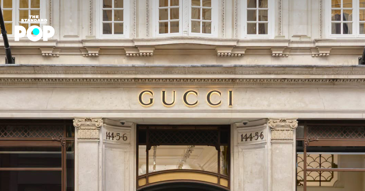ภาพโปรโมตแบรนด์แฟชั่น Gucci ภายใต้เครือ Kering Group