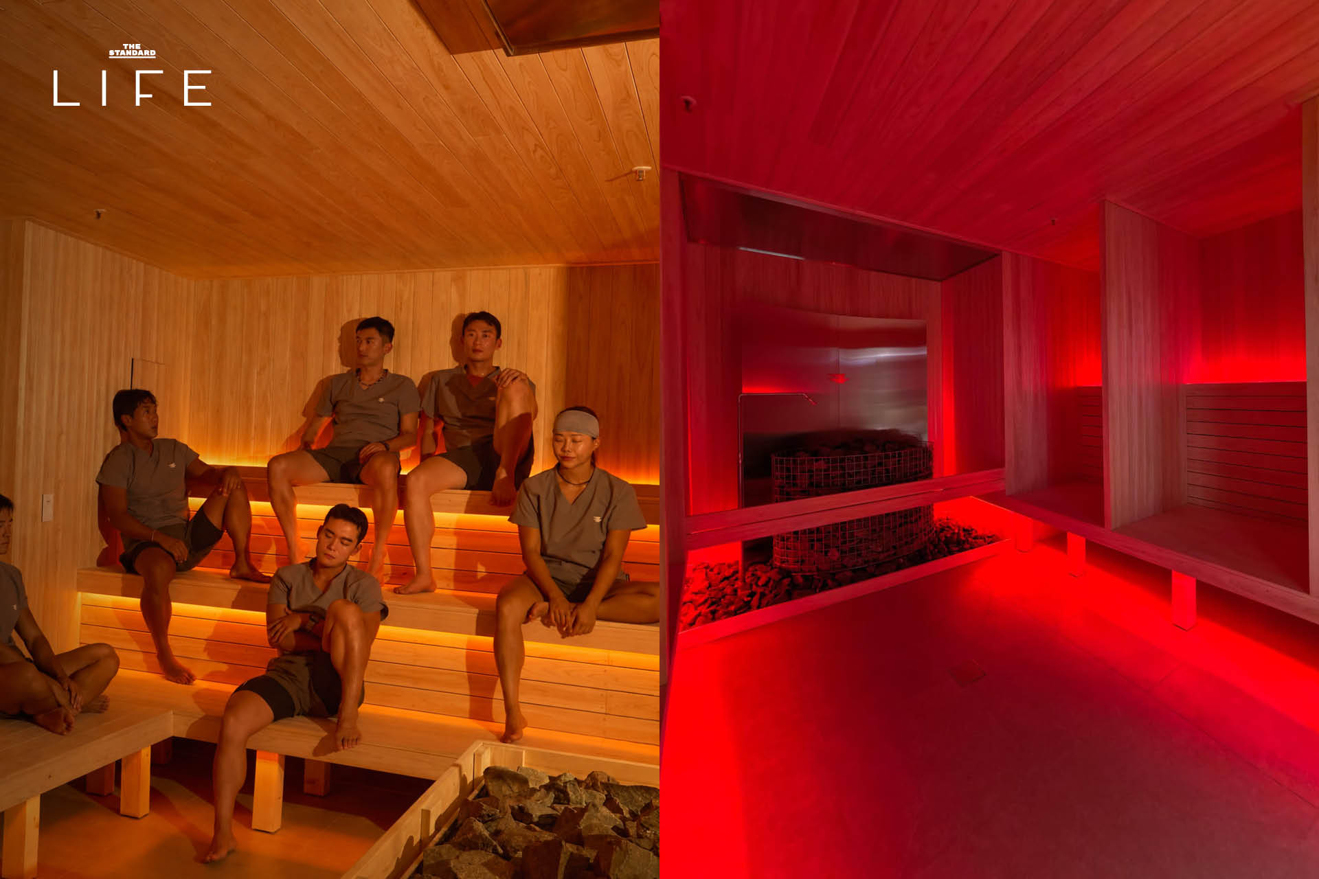 ภาพรวมของ runport สเตชันวิ่งในกรุงโซล ที่มีบริการเช่าชุด รองเท้า และโซน Contrast Sauna 4