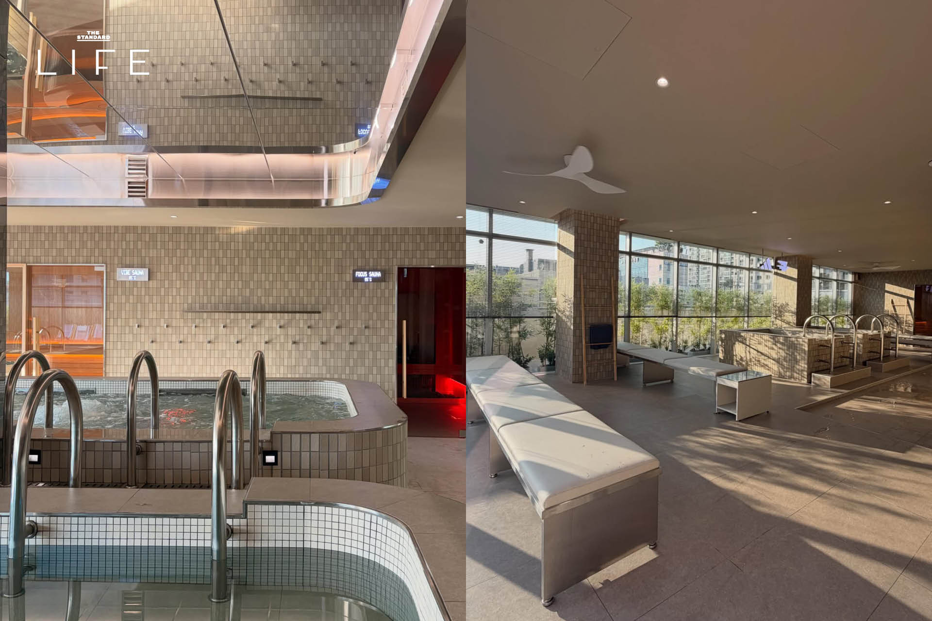 ภาพรวมของ runport สเตชันวิ่งในกรุงโซล ที่มีบริการเช่าชุด รองเท้า และโซน Contrast Sauna 6