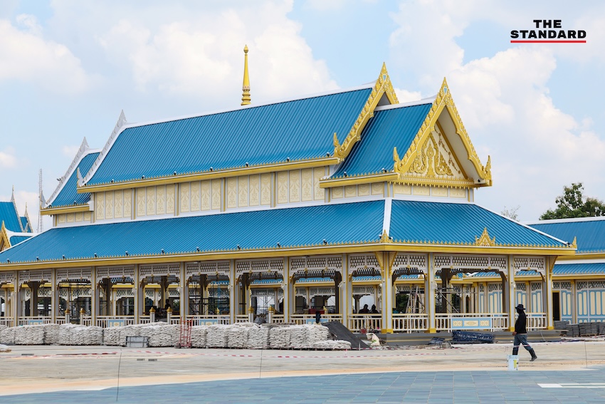 ซาบีดา ไทยเศรษฐ์ ตรวจติดตามความคืบหน้าการจัดสร้างพระเมรุมาศ ณ ท้องสนามหลวง 16