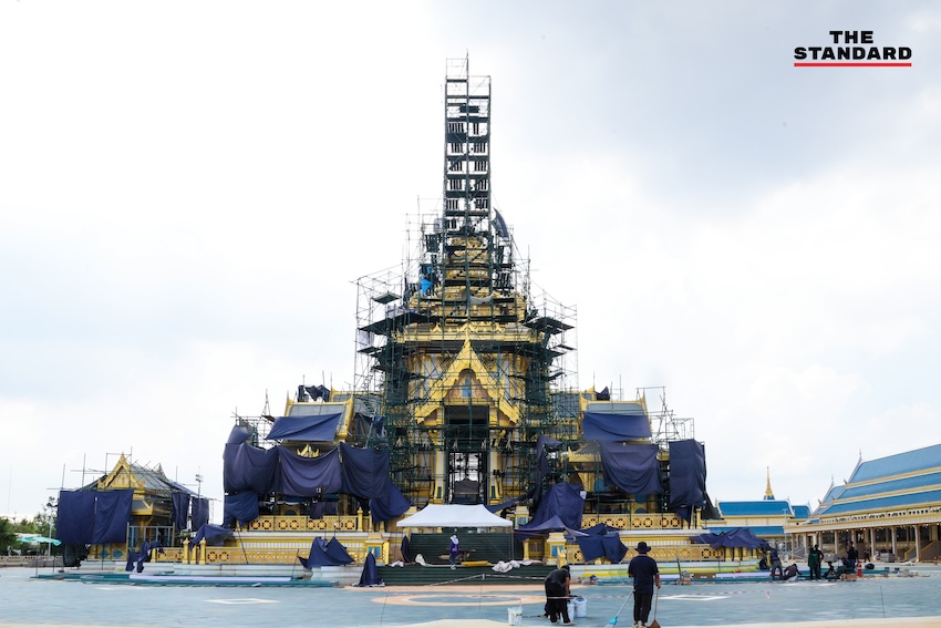 ซาบีดา ไทยเศรษฐ์ ตรวจติดตามความคืบหน้าการจัดสร้างพระเมรุมาศ ณ ท้องสนามหลวง 20