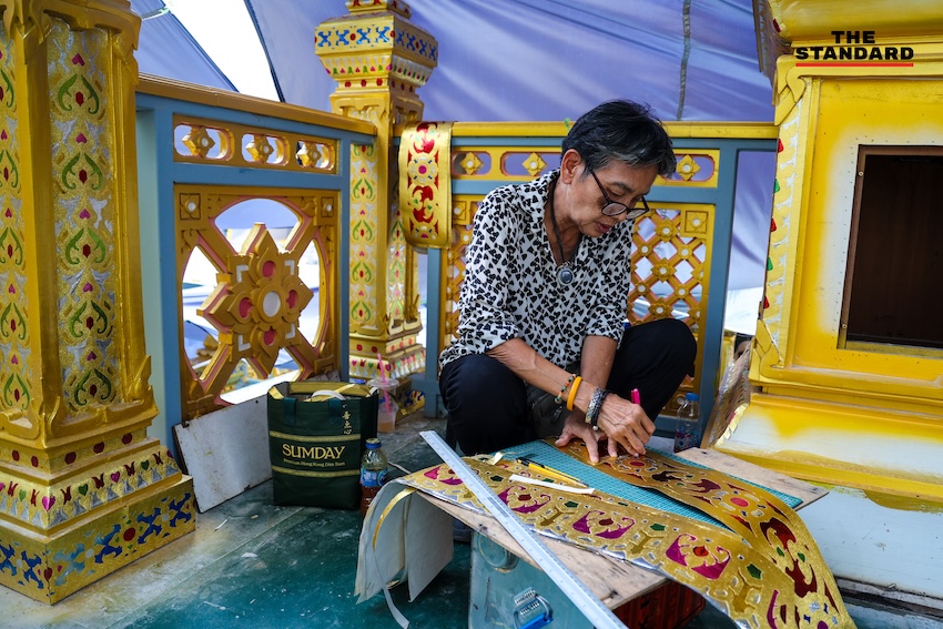 ซาบีดา ไทยเศรษฐ์ ตรวจติดตามความคืบหน้าการจัดสร้างพระเมรุมาศ ณ ท้องสนามหลวง 5