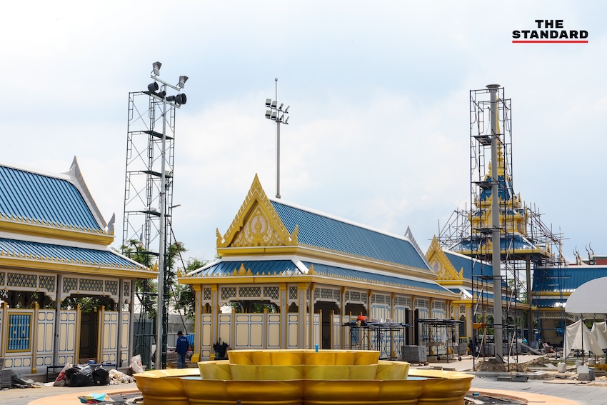 ซาบีดา ไทยเศรษฐ์ ตรวจติดตามความคืบหน้าการจัดสร้างพระเมรุมาศ ณ ท้องสนามหลวง 8