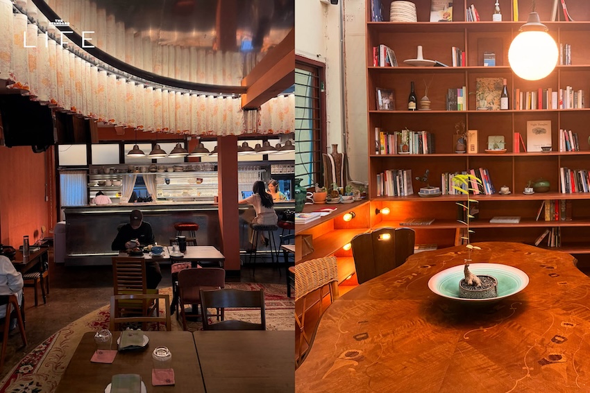 ภาพบรรยากาศร้านศาลาเสน่หาที่เปิดบริการช่วงกลางวัน พร้อมเมนูข้าวต้มและน้ำชา 2