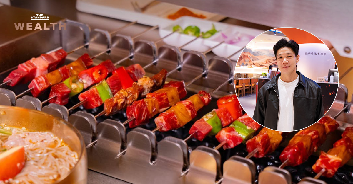 รัตตรุจน์ ทองประดิษฐ์ ผู้บริหาร Spicy Cat F&B Group พร้อมข้อความระบุว่าอาหารจีนมีโอกาสแซงอาหารเกาหลีใน 3-4 ปี