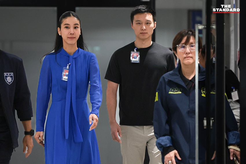 สุชาดา ซาง แทนทรัพย์ พร้อมสามี เดินทางเข้าให้ข้อมูลต่อกรมสอบสวนคดีพิเศษ 2