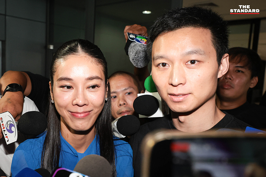 สุชาดา ซาง แทนทรัพย์ พร้อมสามี เดินทางเข้าให้ข้อมูลต่อกรมสอบสวนคดีพิเศษ 9