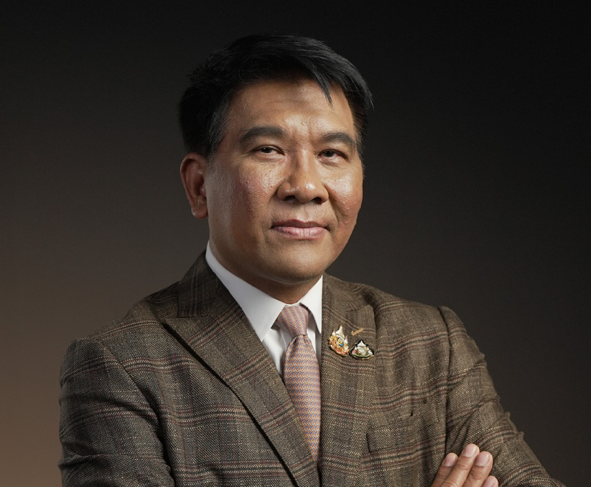 ภาพผู้นำภาคเอกชนไทยหลายท่านพร้อมโลโก้ IMF-World Bank 2026 7