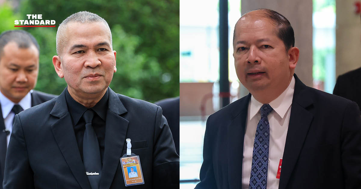 ภาพประกอบข่าว ฉัตรชัย บางชวด ปลัดสำนักนายกรัฐมนตรี และ พล.ต.ท.รุทธพล เนาวรัตน์ รัฐมนตรีว่าการกระทรวงยุติธรรม