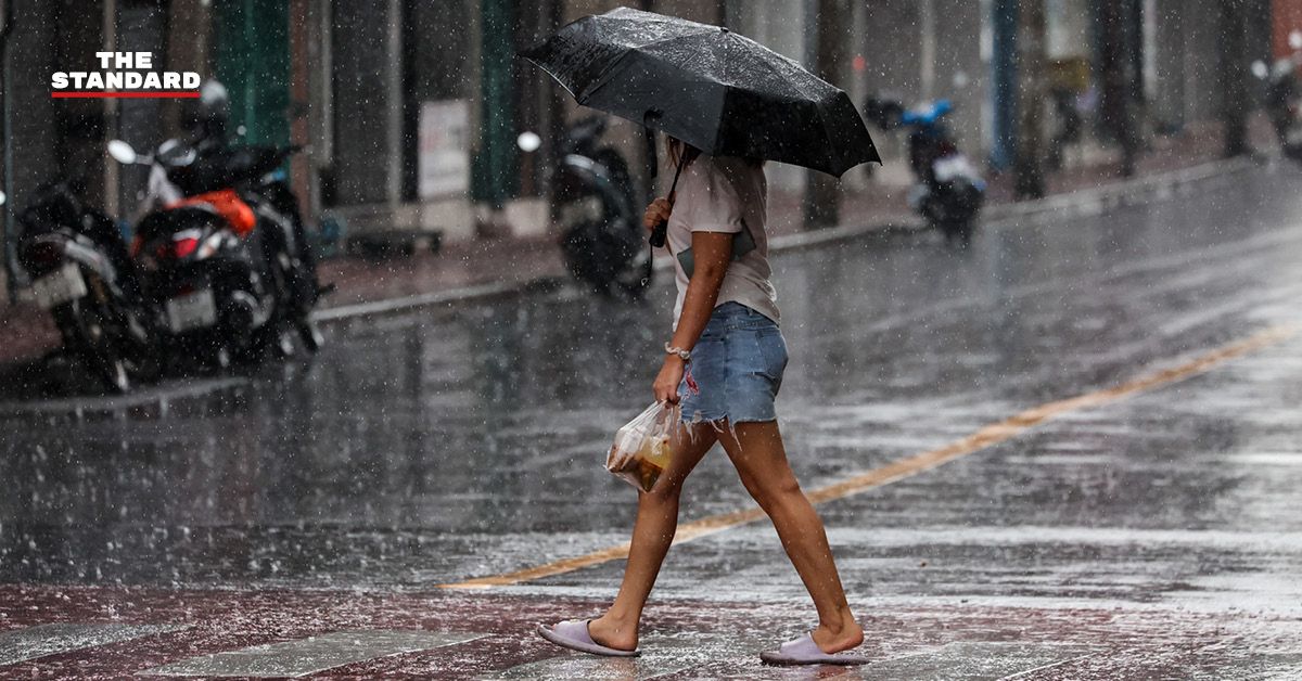 ภาพกราฟิกเตือนฝนตกหนักถึงหนักมากและน้ำท่วมฉับพลันช่วง 9-13 ต.ค. ในภาคตะวันออก ภาคกลาง ภาคใต้ และกรุงเทพฯ
