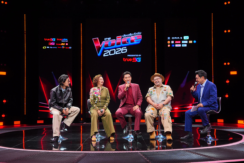 ภาพโปรโมทรายการ The Voice Thailand 2026 พร้อมโค้ชทั้ง 4 คน 2