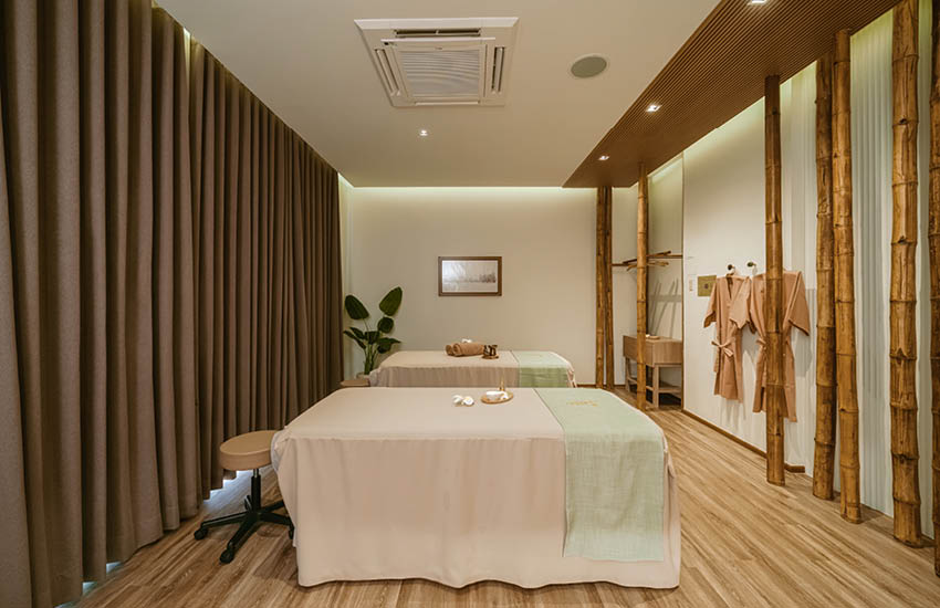 ภาพภายใน Ukiyo Massage & Spa ที่ตกแต่งอย่างเรียบง่ายสไตล์ญี่ปุ่น ผสมผสานวัสดุธรรมชาติ 5