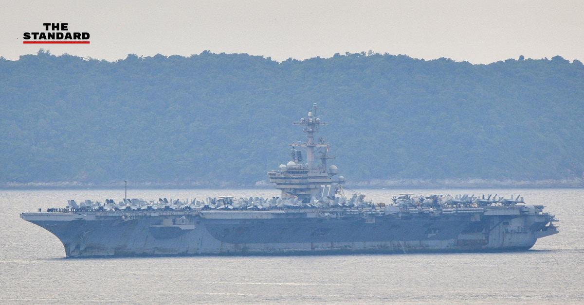 เรือบรรทุกเครื่องบิน USS George H.W. Bush จอดเทียบท่าที่ภูเก็ต